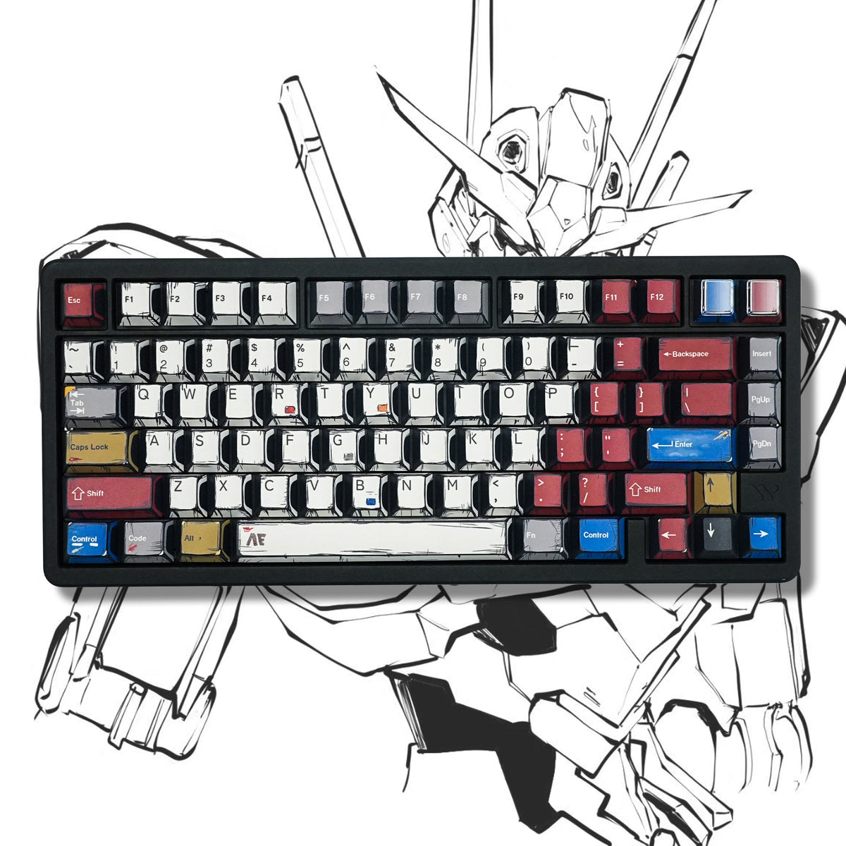 Lambodo Comics Cherry Profile Dye Sublimation PBT Keycap Set (141-Key)