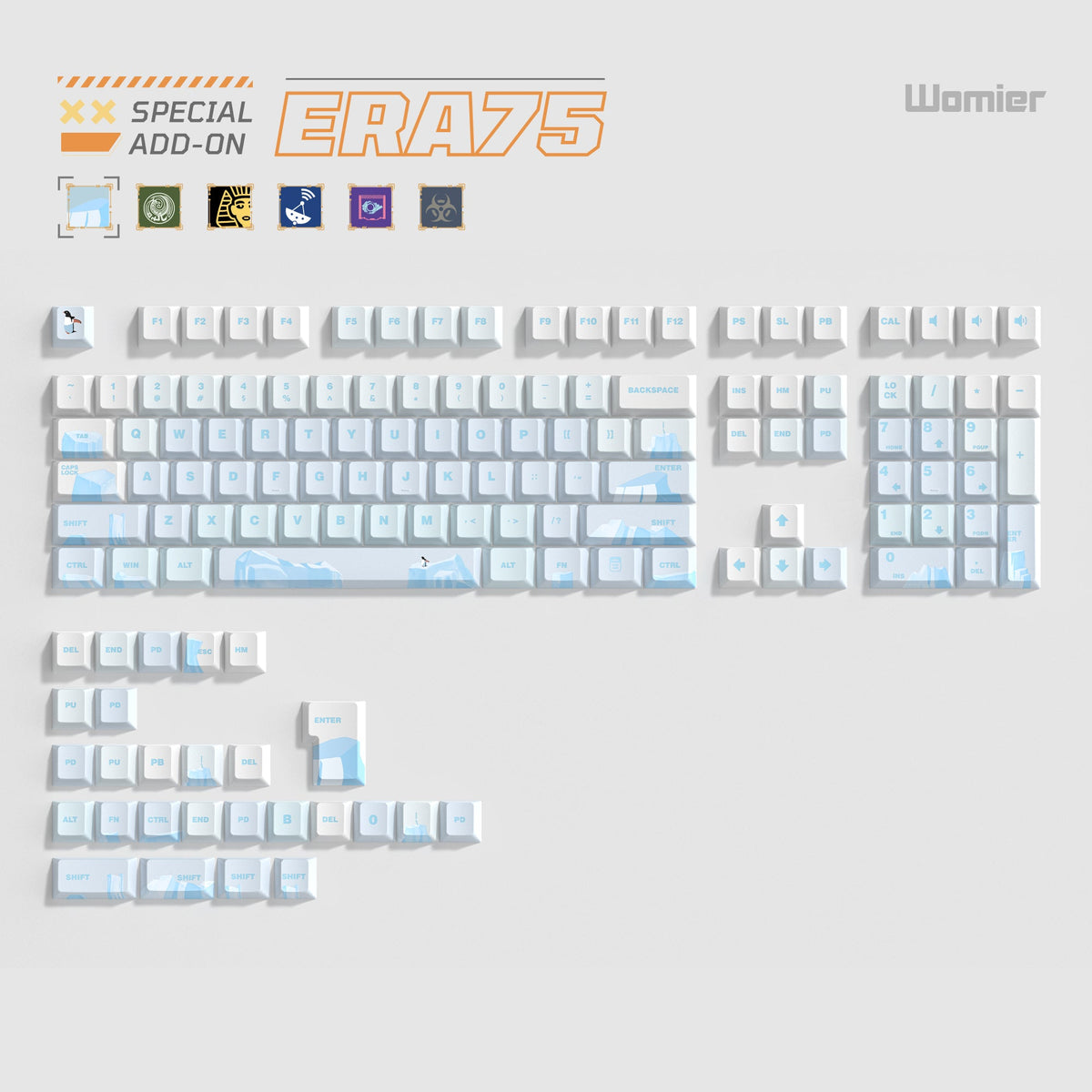 Lambodo Eravolution Cherry Profile Dye-Sublimation PBT Keycap Set