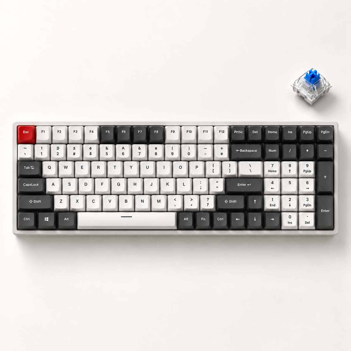 RK Royal Kludge RK100 Tri-Mode RGB Hot-Swap mechanische Tastatur