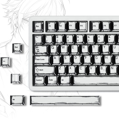 Lambodo Comics Cherry Profile Dye Sublimation PBT Keycap Set (141-Key)