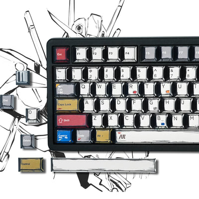 Lambodo Comics Cherry Profile Dye Sublimation PBT Keycap Set (141-Key)