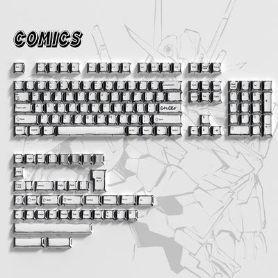 Lambodo Comics Cherry Profile Dye Sublimation PBT Keycap Set (141-Key)