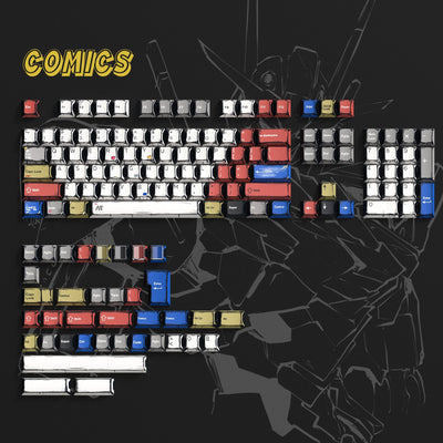 Lambodo Comics Cherry Profile Dye Sublimation PBT Keycap Set (141-Key)