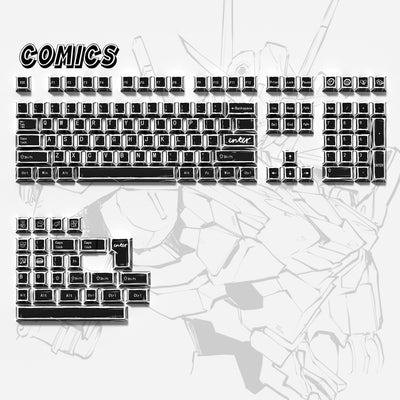Lambodo Comics Cherry Profile Dye Sublimation PBT Keycap Set (141-Key)