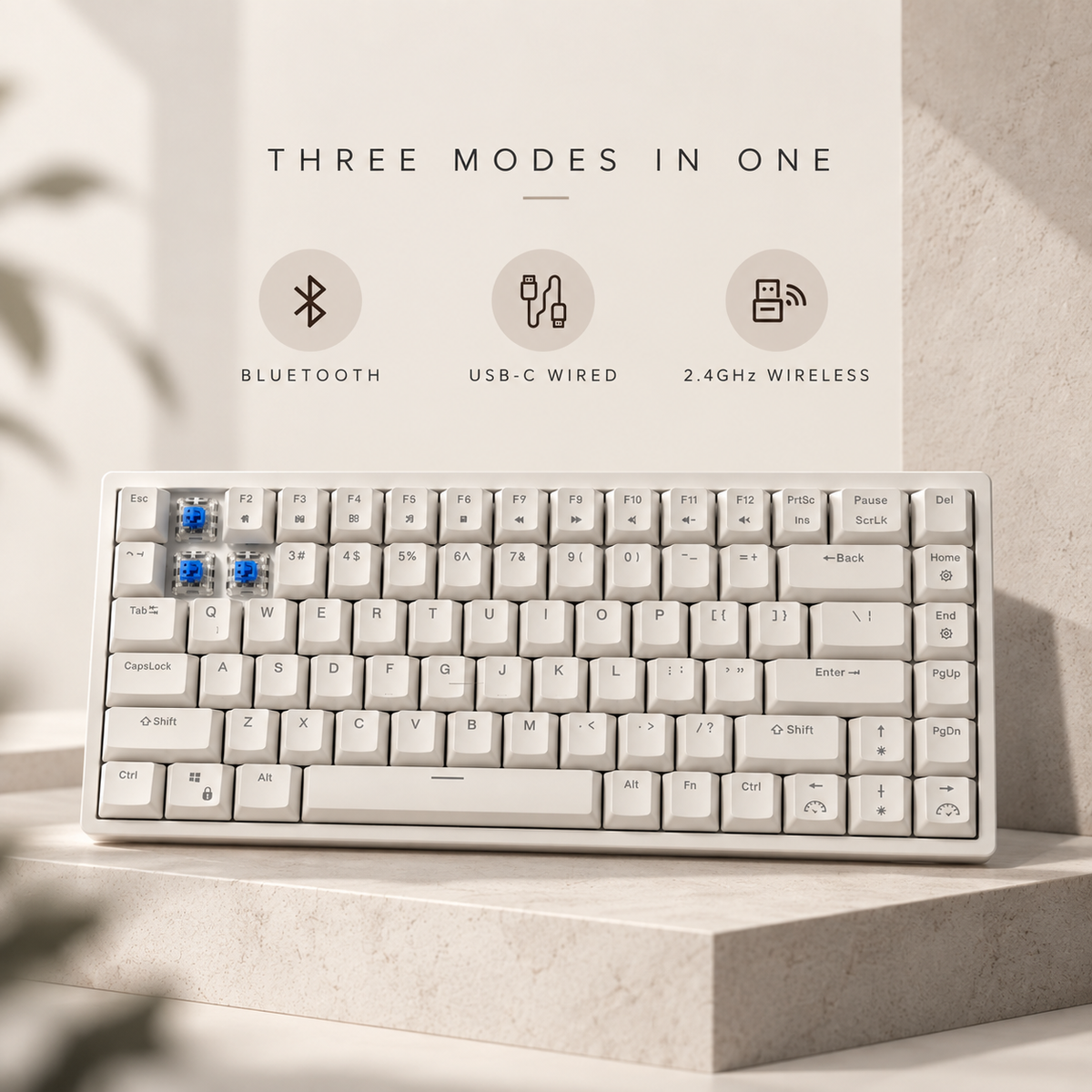 RK84 Royal Kludge 75% kabellose mechanische Tastatur
